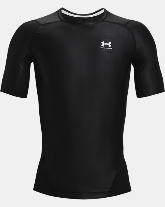 Men's UA Iso-Chill Compression Short Sleeve in Black image number 5